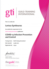 Guild Training International Certificate in Covid-19 Infection Prevention and Control